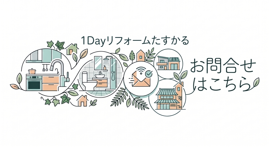 1Dayリフォーム/松永/尾道/リフォーム/お問合せ